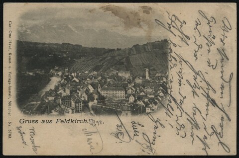 Gruss aus Feldkirch : [Correspondenz-Karte An ... in ...]