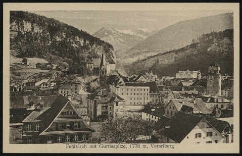 Feldkirch mit Gurtisspitze, 1778 m, Vorarlberg