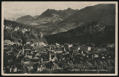 Feldkirch mit Gurtisspitze (Vorarlberg)