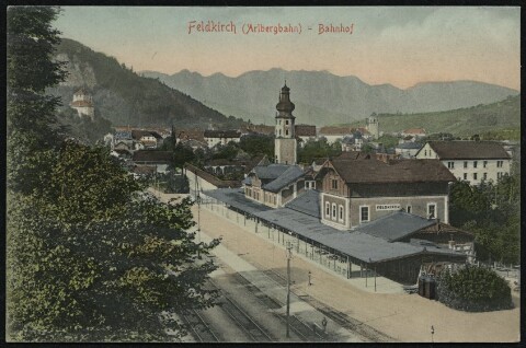 Feldkirch (Arlbergbahn) - Bahnhof : [Postkarte ...]