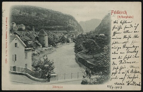 Feldkirch (Arlbergbahn) Jllbrücke : [Postkarte ...]