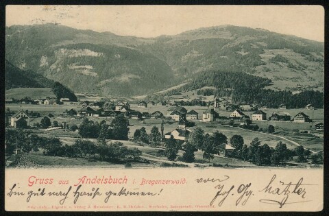 Gruss aus Andelsbuch i. Bregenzerwald : [Correspondenz-Karte ...]
