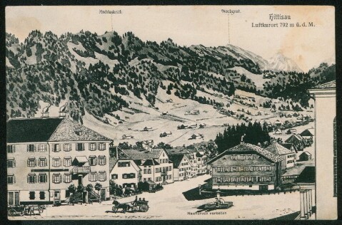 Hittisau Luftkurort 792 m ü. d. M. : Hochhaderich : Hochgrat : [Postkarte Carte postale ...]